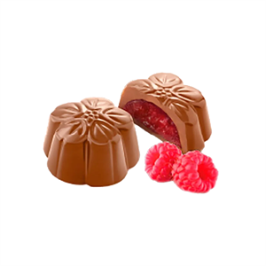 Chocolate Amatller Milk Chocolate Raspberry Flower Pralines Tin 72g